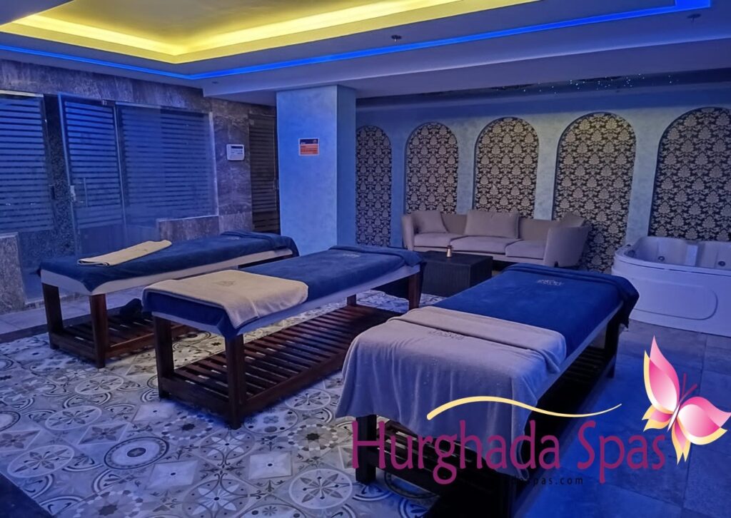 Interior of a luxury massage room, part of the comprehensive Guide to Salt Spa El Gouna wellness experience.