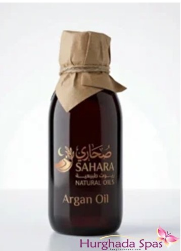 Pure Sahara Natural Argan Oil bottle known as Liquid Gold for professional spa treatments