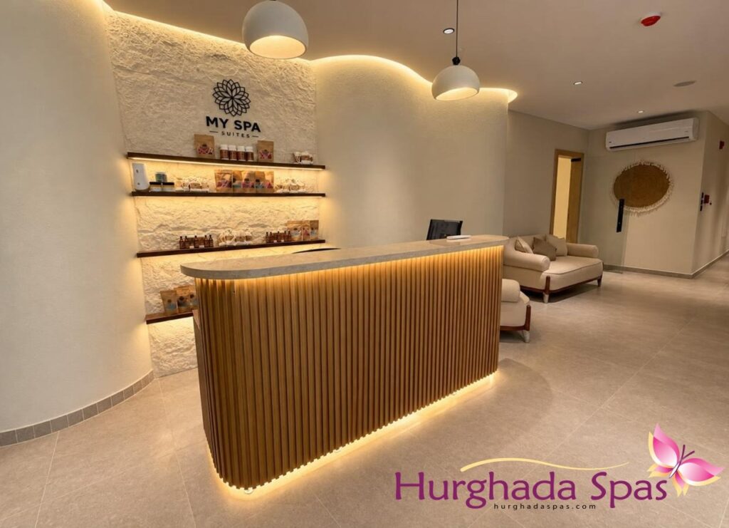 Spa By My Spa suites Experience reception desk and wellness facility in Hurghada